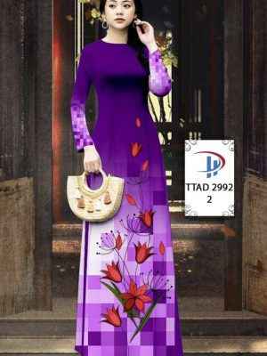 Vải Áo Dài Hoa In 3D AD TTAD2992 38